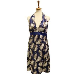 Laundry by Shelli Segal Y2K babdydoll Silk dress size 6 forest fairy whimsigoth
